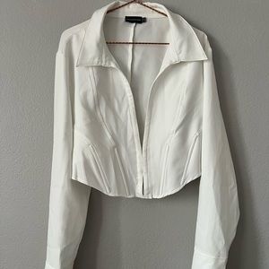 Sexy Long Sleeve Corset Top